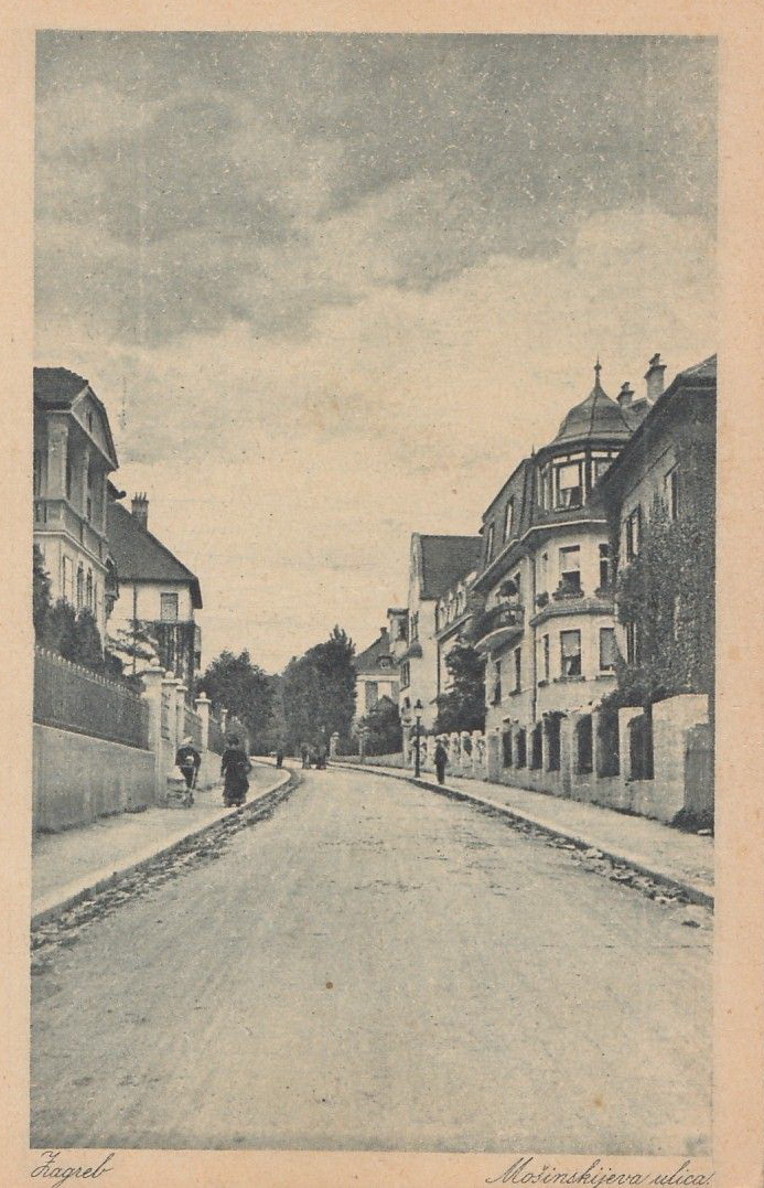 Ulica Adolfa pl. Mošinskog (današnja ulica Vladimira Nazora) oko 1920. godine